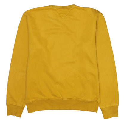 Mens UK Size S Tommy Jeans Yellow Pullover Sweatshirt