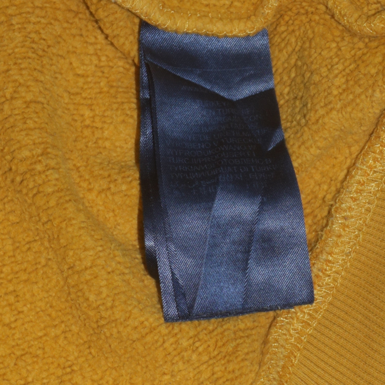 Mens UK Size S Tommy Jeans Yellow Pullover Sweatshirt