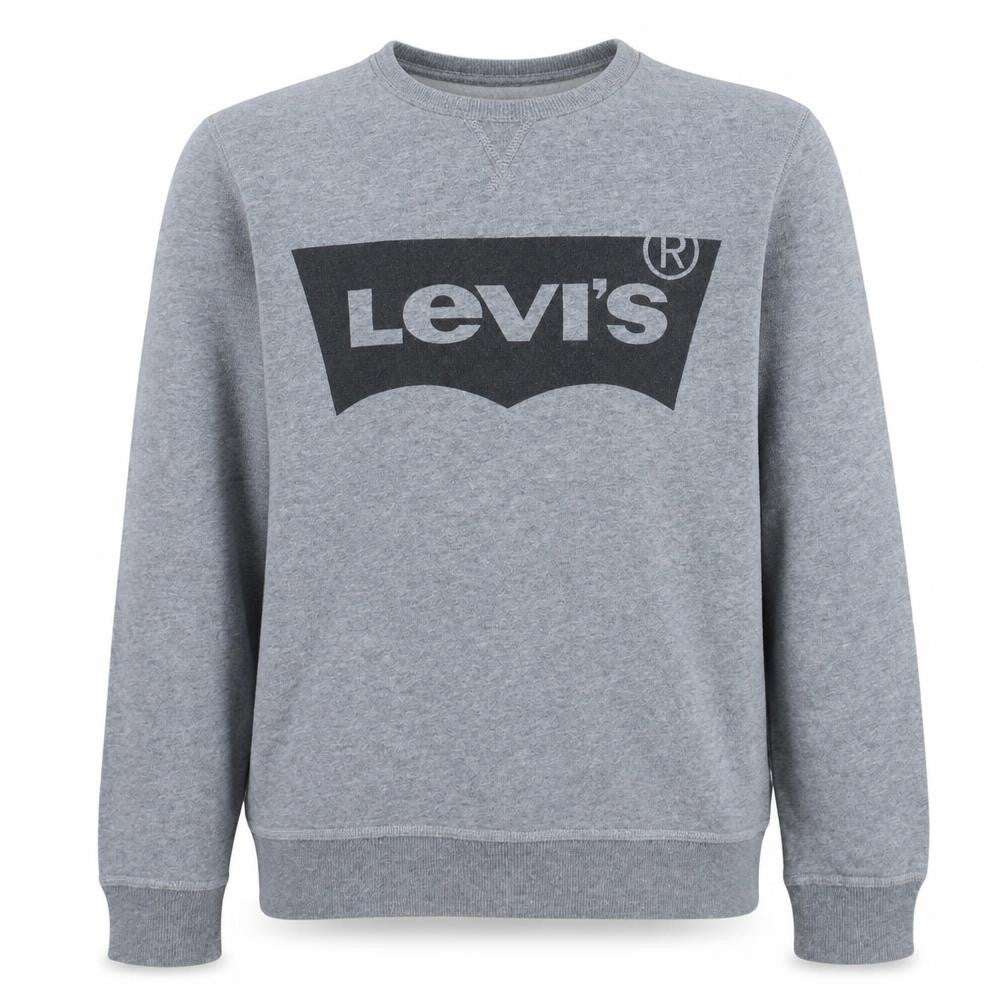 Levi's Boys Grey Logo Crew Neck Cotton Sweatshirt Size 16 Years