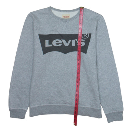 Levi's Boys Grey Logo Crew Neck Cotton Sweatshirt Size 16 Years