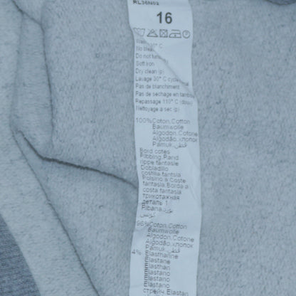 Levi's Boys Grey Logo Crew Neck Cotton Sweatshirt Size 16 Years