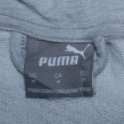 Mens UK Size M PUMA Grey Pullover Hoodie
