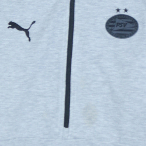 Mens UK Size M PUMA Grey Pullover Hoodie