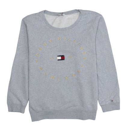Mens UK Size 2XL Tommy Hilfiger Grey Pullover Sweatshirt