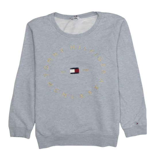 Mens UK Size 2XL Tommy Hilfiger Grey Pullover Sweatshirt