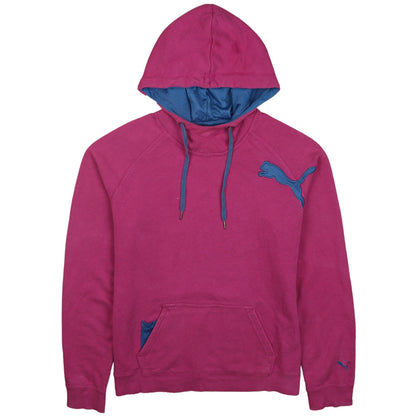 Womens UK Size 14 PUMA Pink Pullover Hoodie
