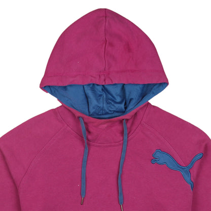 Womens UK Size 14 PUMA Pink Pullover Hoodie