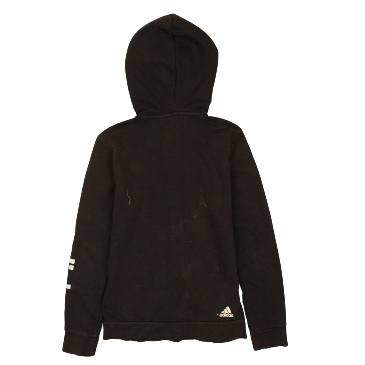 Womens UK Size M adidas Black Full Zip Hoodie