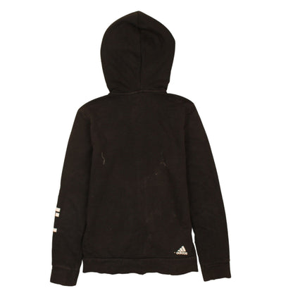 Womens UK Size M adidas Black Full Zip Hoodie