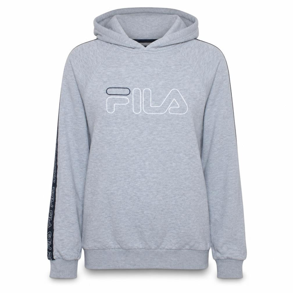 Womens UK Size XS FILA Grey Pullover Hoodie