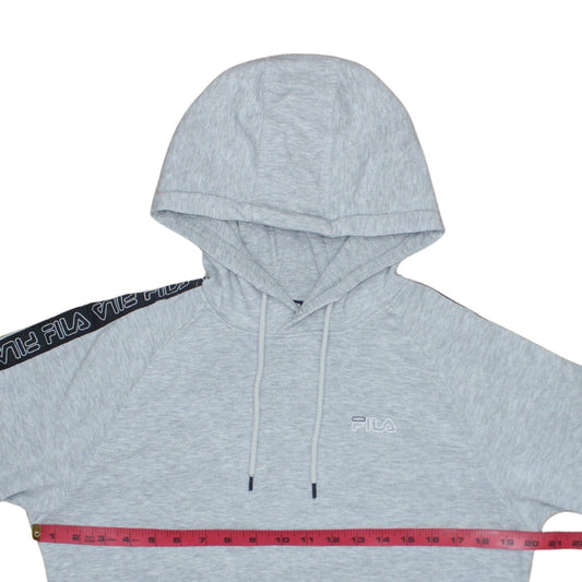 Womens UK Size XS FILA Grey Pullover Hoodie