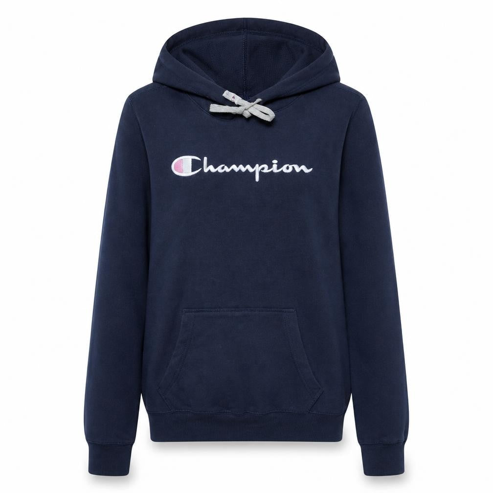 Womens UK Size M Champion Blue Pullover Hoodie