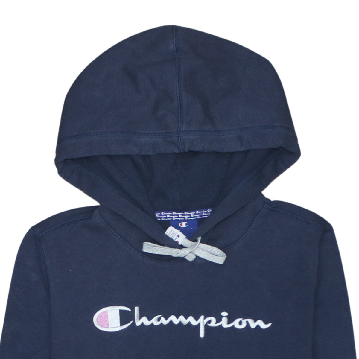 Womens UK Size M Champion Blue Pullover Hoodie