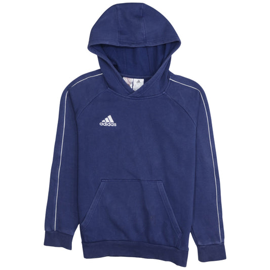 Boys UK Size 13-14 Years adidas Blue Pullover Hoodie