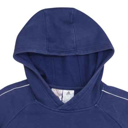 Boys UK Size 13-14 Years adidas Blue Pullover Hoodie