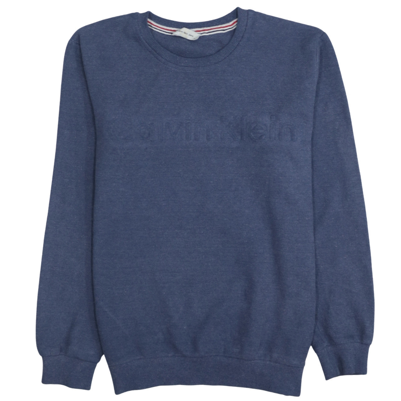Mens UK Size M Calvin Klein Jeans Blue Pullover Sweatshirt