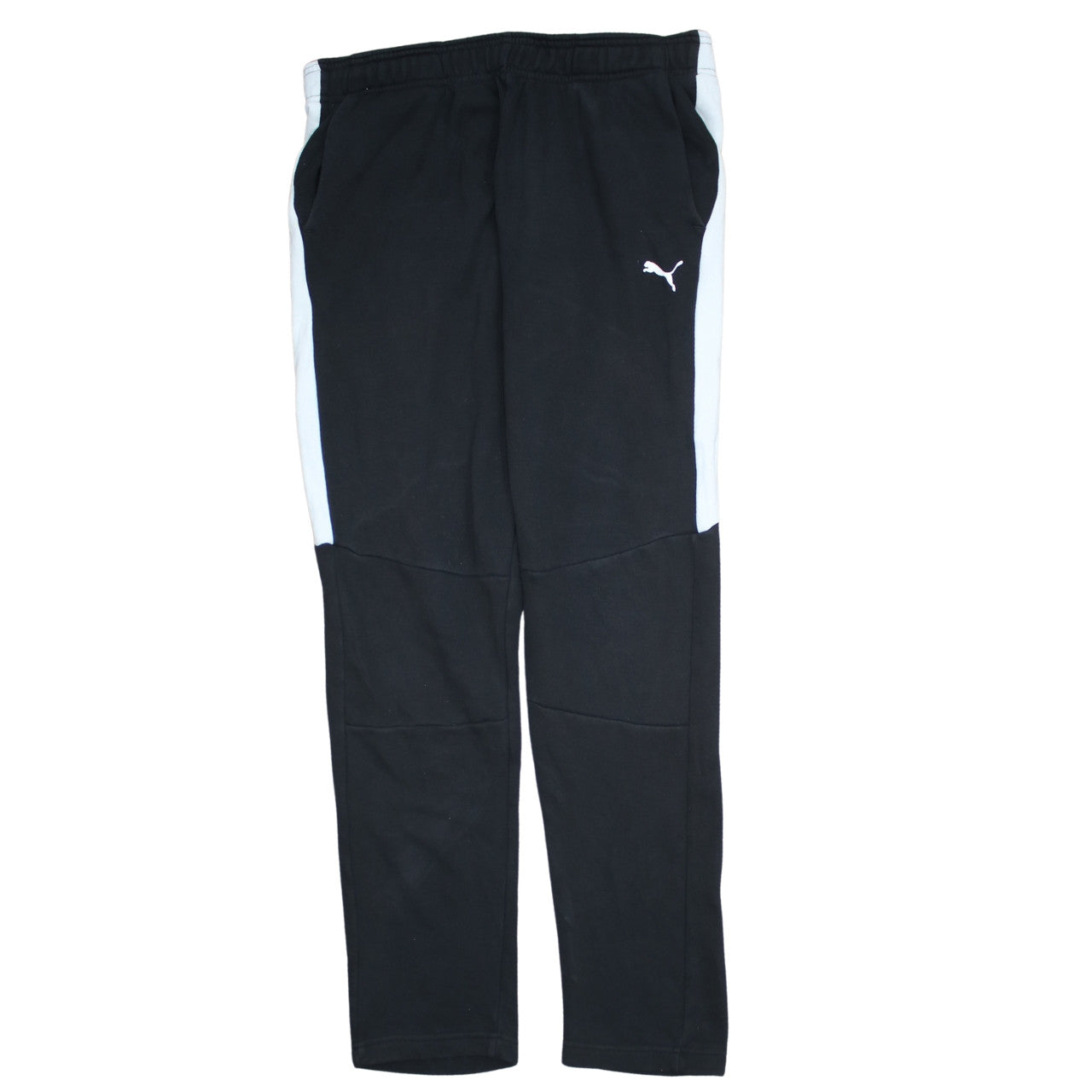 Mens UK Size M PUMA Regular Fit Jogger Black Trousers