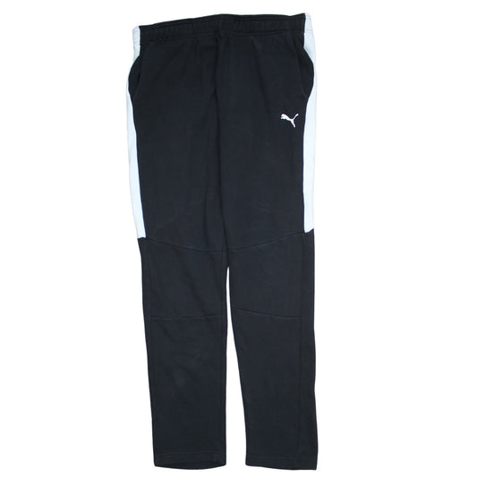 Mens UK Size M PUMA Regular Fit Jogger Black Trousers