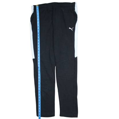 Mens UK Size M PUMA Regular Fit Jogger Black Trousers