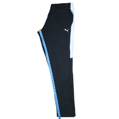 Mens UK Size M PUMA Regular Fit Jogger Black Trousers