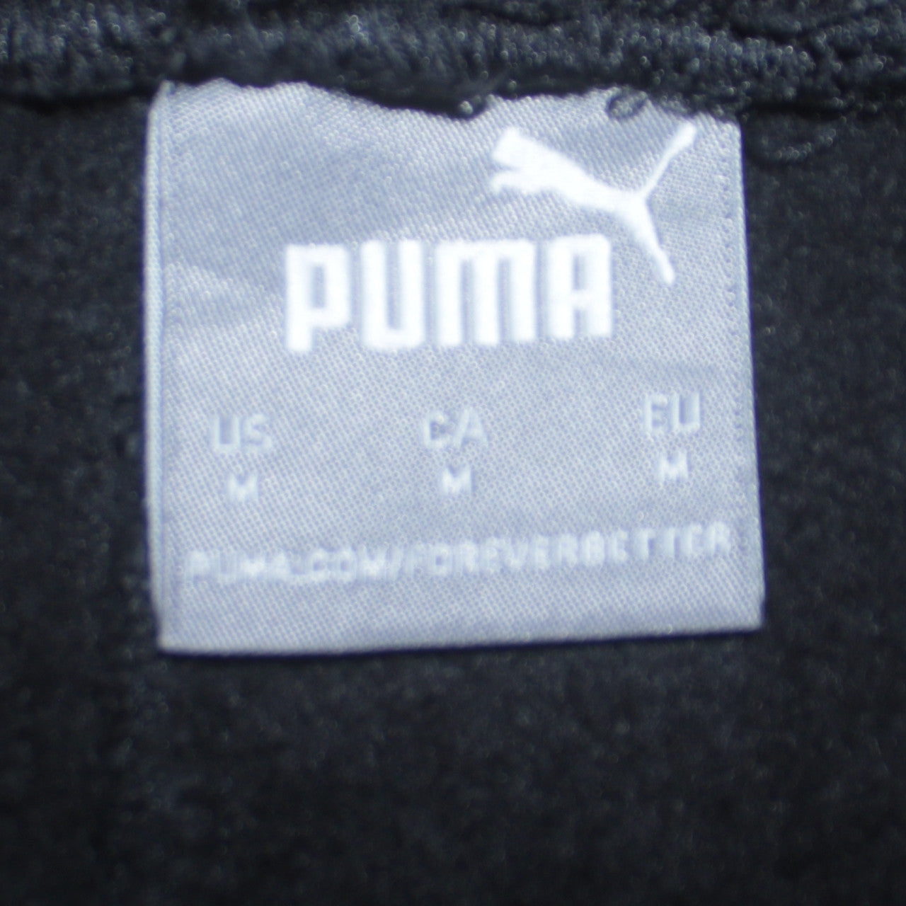 Mens UK Size M PUMA Regular Fit Jogger Black Trousers