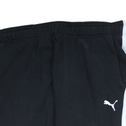 Mens UK Size M PUMA Regular Fit Jogger Black Trousers