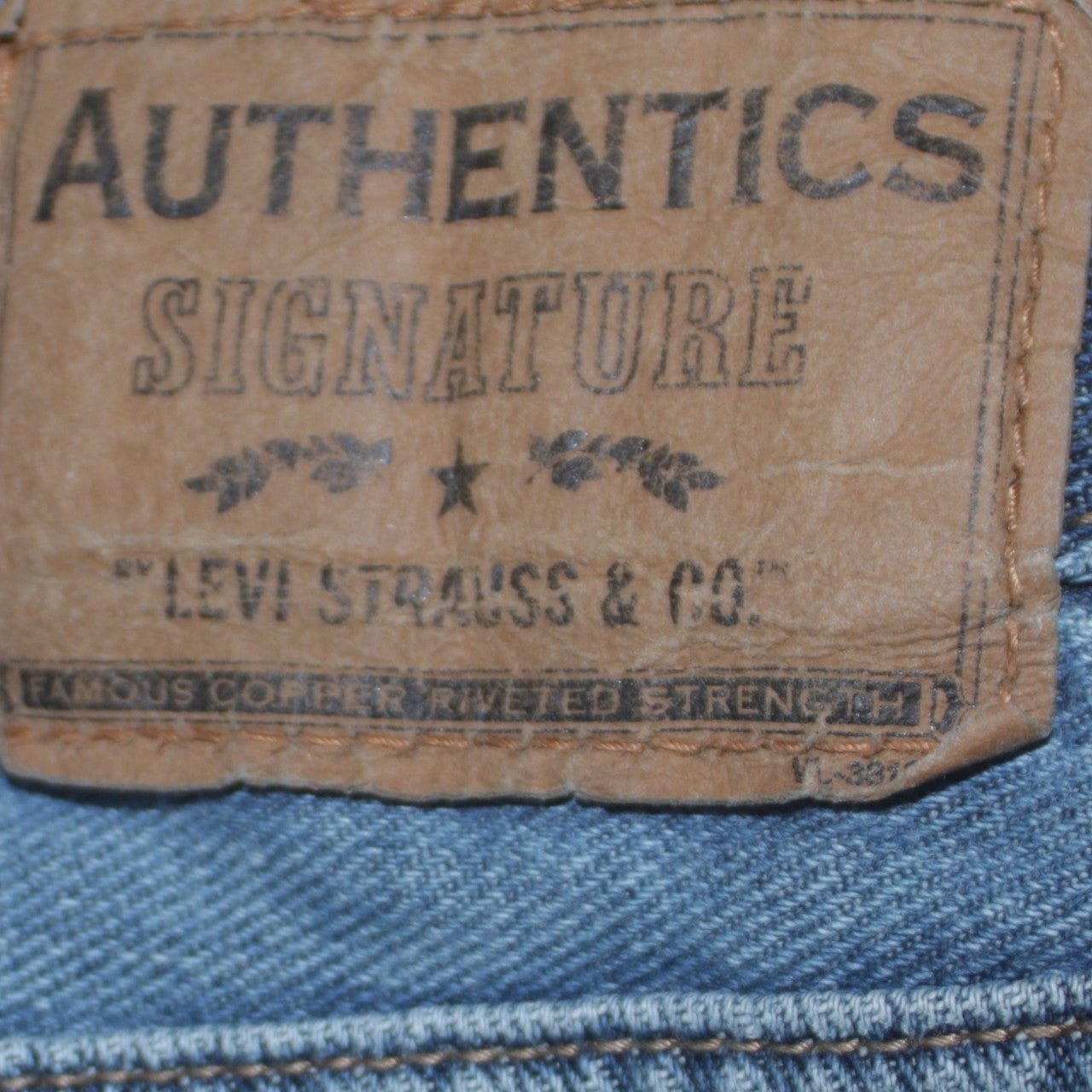 Mens UK Size L Levi Strauss & Co Regular Fit Straight Blue Jeans