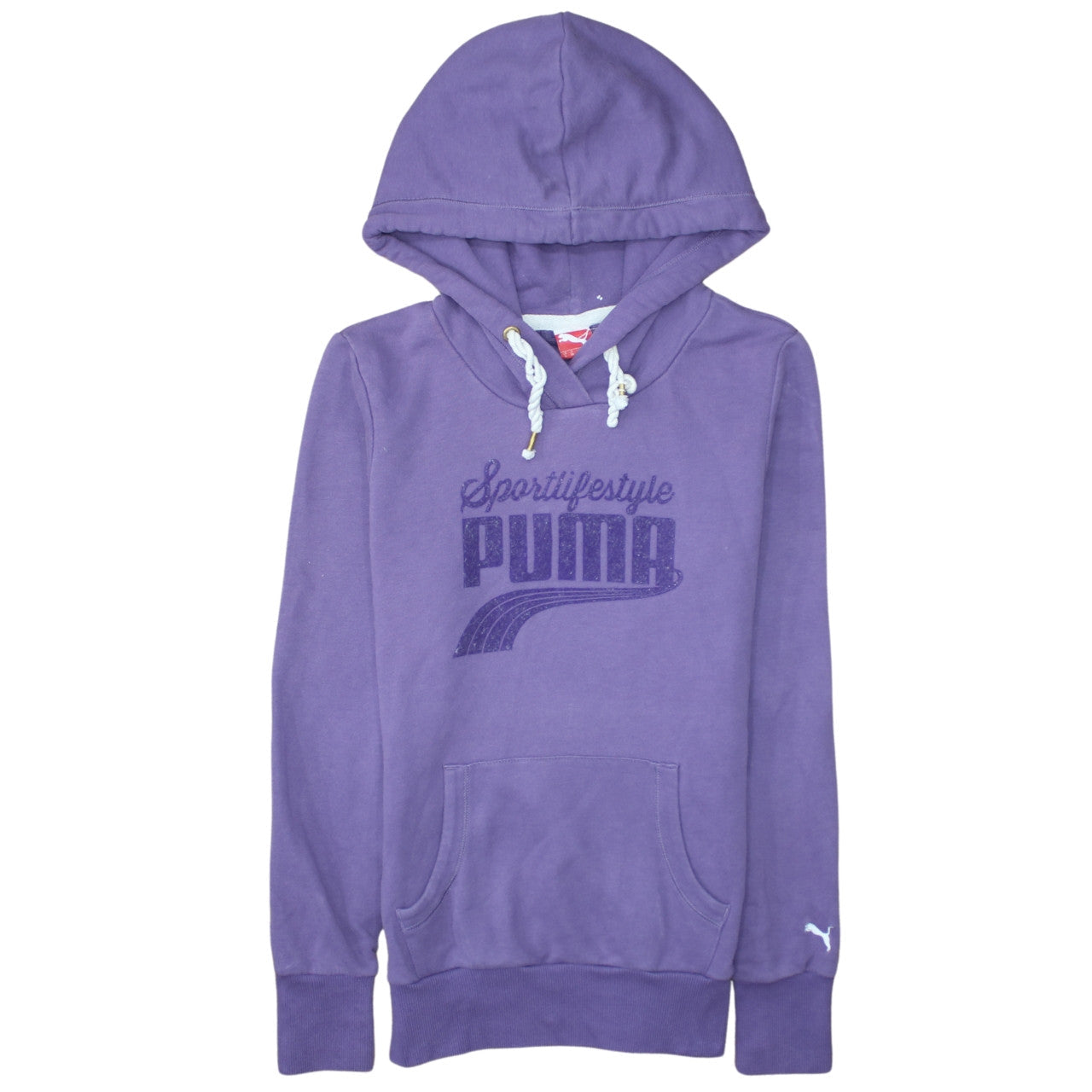Womens UK Size 10 PUMA Purple Pullover Hoodie