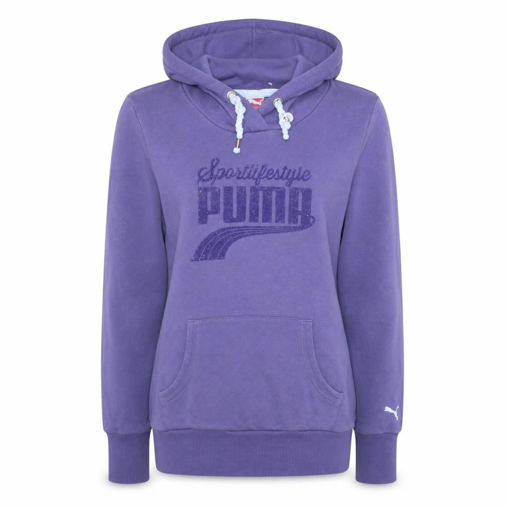 Womens UK Size 10 PUMA Purple Pullover Hoodie