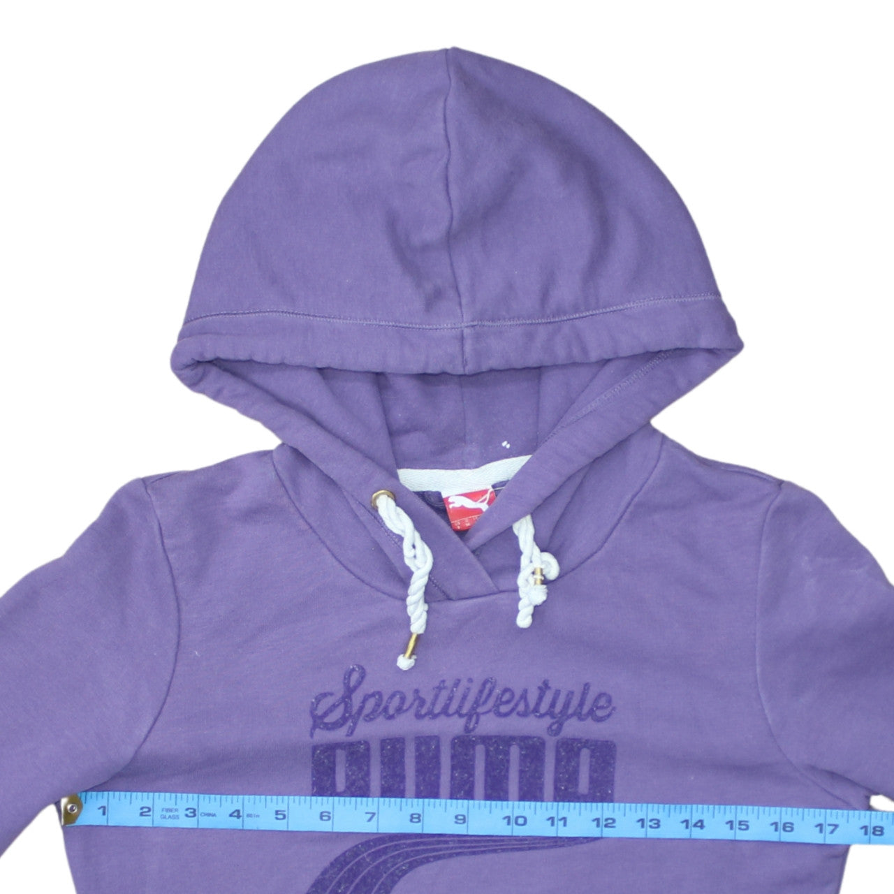 Womens UK Size 10 PUMA Purple Pullover Hoodie