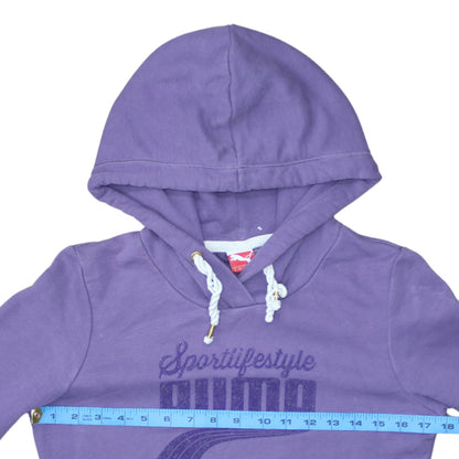 Womens UK Size 10 PUMA Purple Pullover Hoodie
