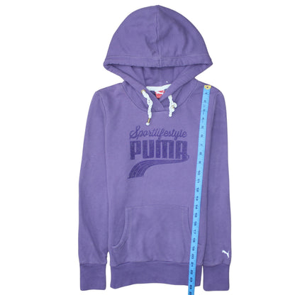 Womens UK Size 10 PUMA Purple Pullover Hoodie