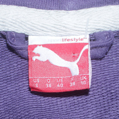 Womens UK Size 10 PUMA Purple Pullover Hoodie