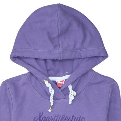 Womens UK Size 10 PUMA Purple Pullover Hoodie