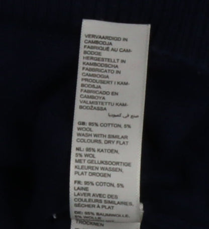 Mens UK Size XL Fat Face Blue 1/2 Zip Jumper