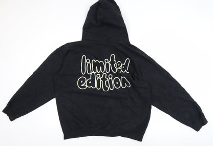 Mens UK Size M BoohooMAN Black Pullover Hoodie
