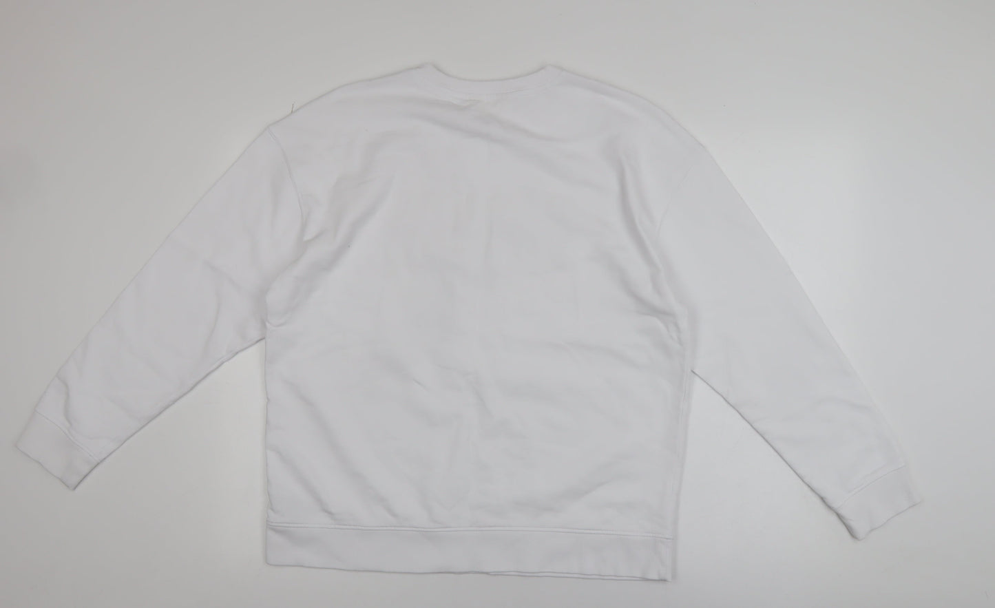 Womens UK Size L Marks and Spencer White Pullover Sweatshirt
