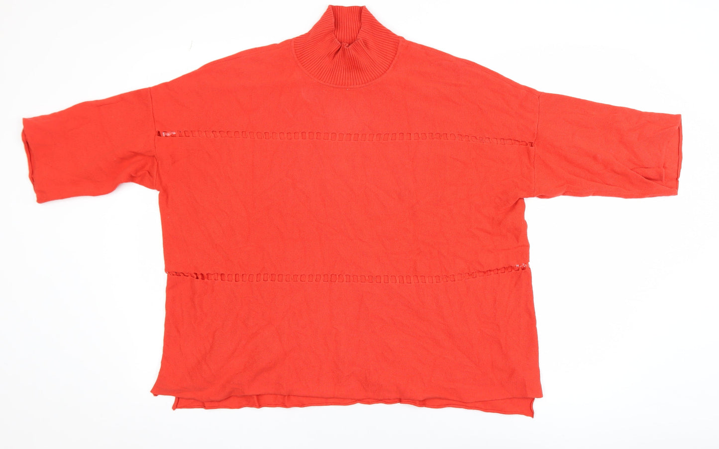 Womens UK Size S French Connection Red Basic T-Shirt