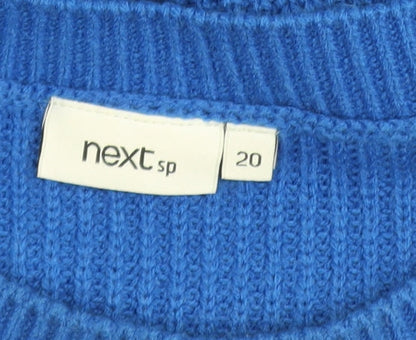 Womens UK Size 20 NEXT Blue Pullover Jumper