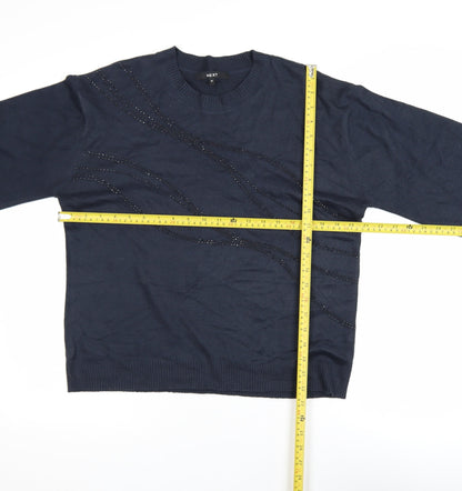 Womens UK Size M NEXT Blue Pullover Jumper