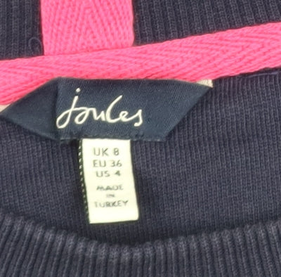 Womens UK Size 8 Joules Blue Pullover Jumper