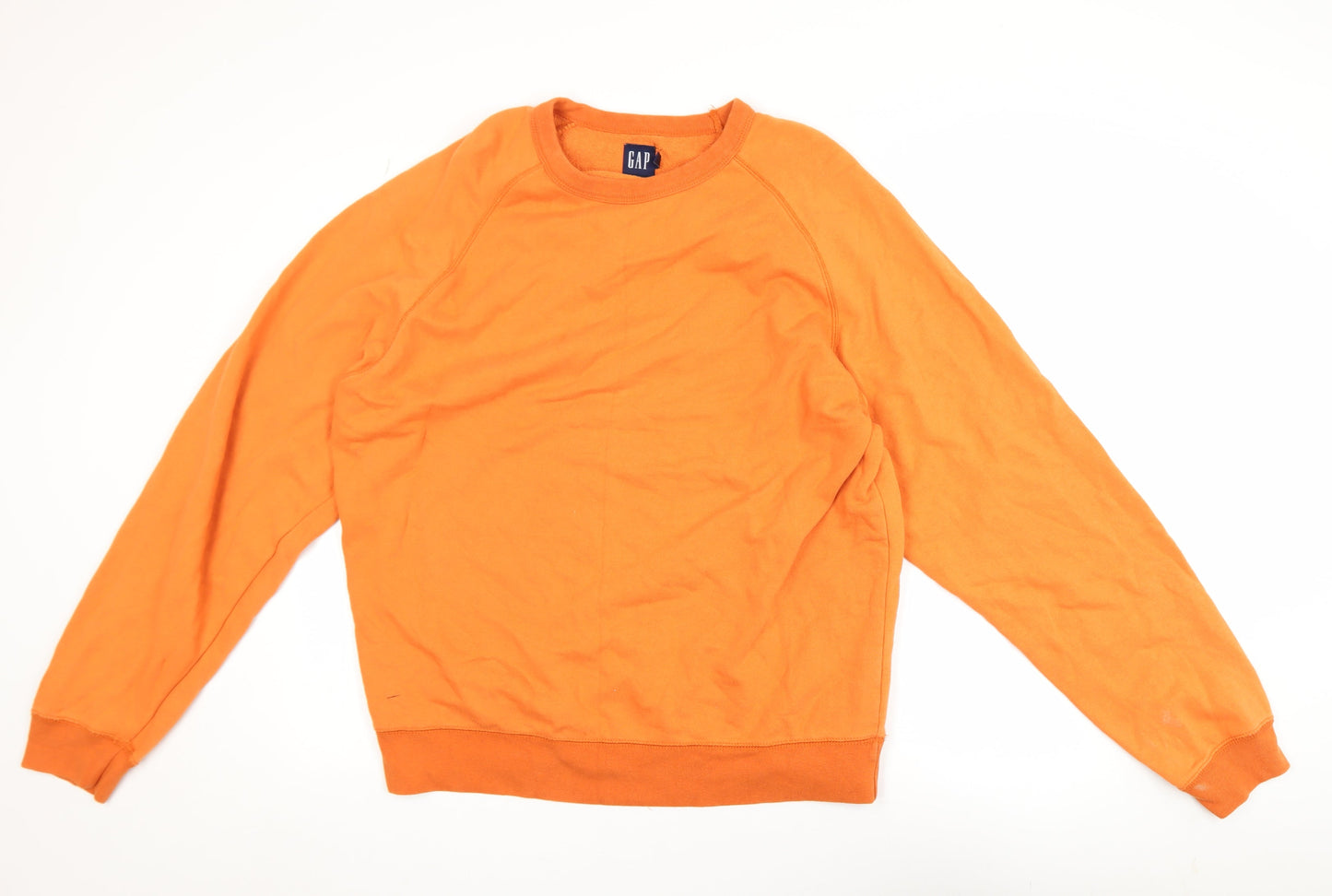 Mens UK Size XL Gap Orange Pullover Sweatshirt