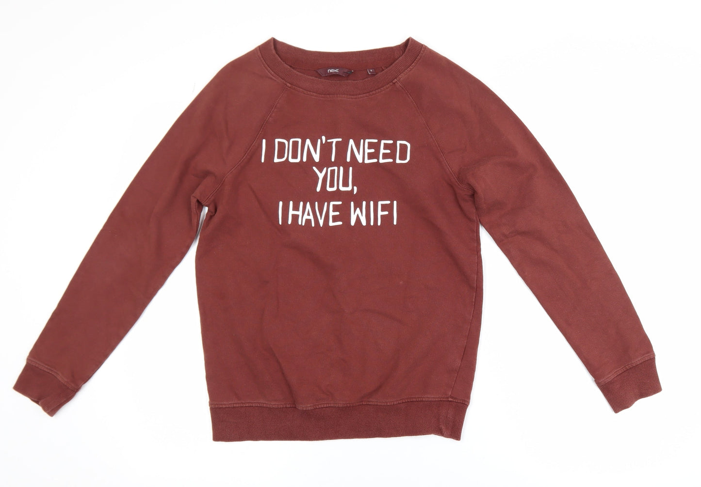 Womens UK Size 6 NEXT Brown Pullover Sweatshirt