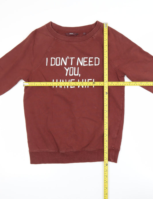 Womens UK Size 6 NEXT Brown Pullover Sweatshirt