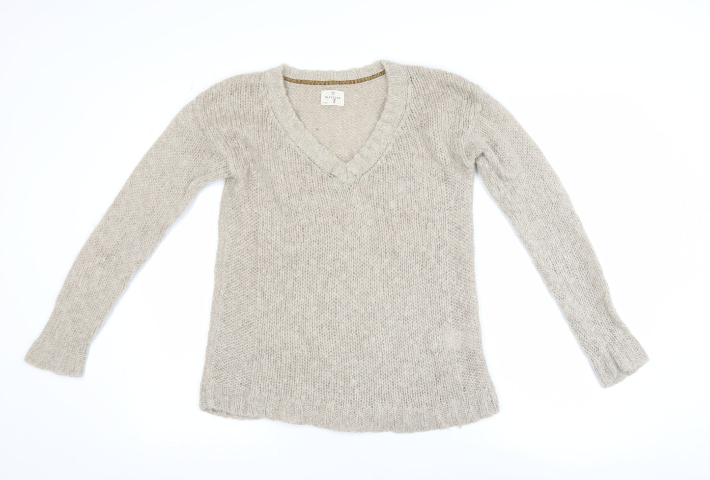 Womens UK Size 10 Hartford Beige Pullover Jumper