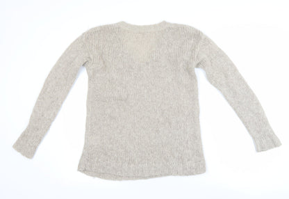 Womens UK Size 10 Hartford Beige Pullover Jumper