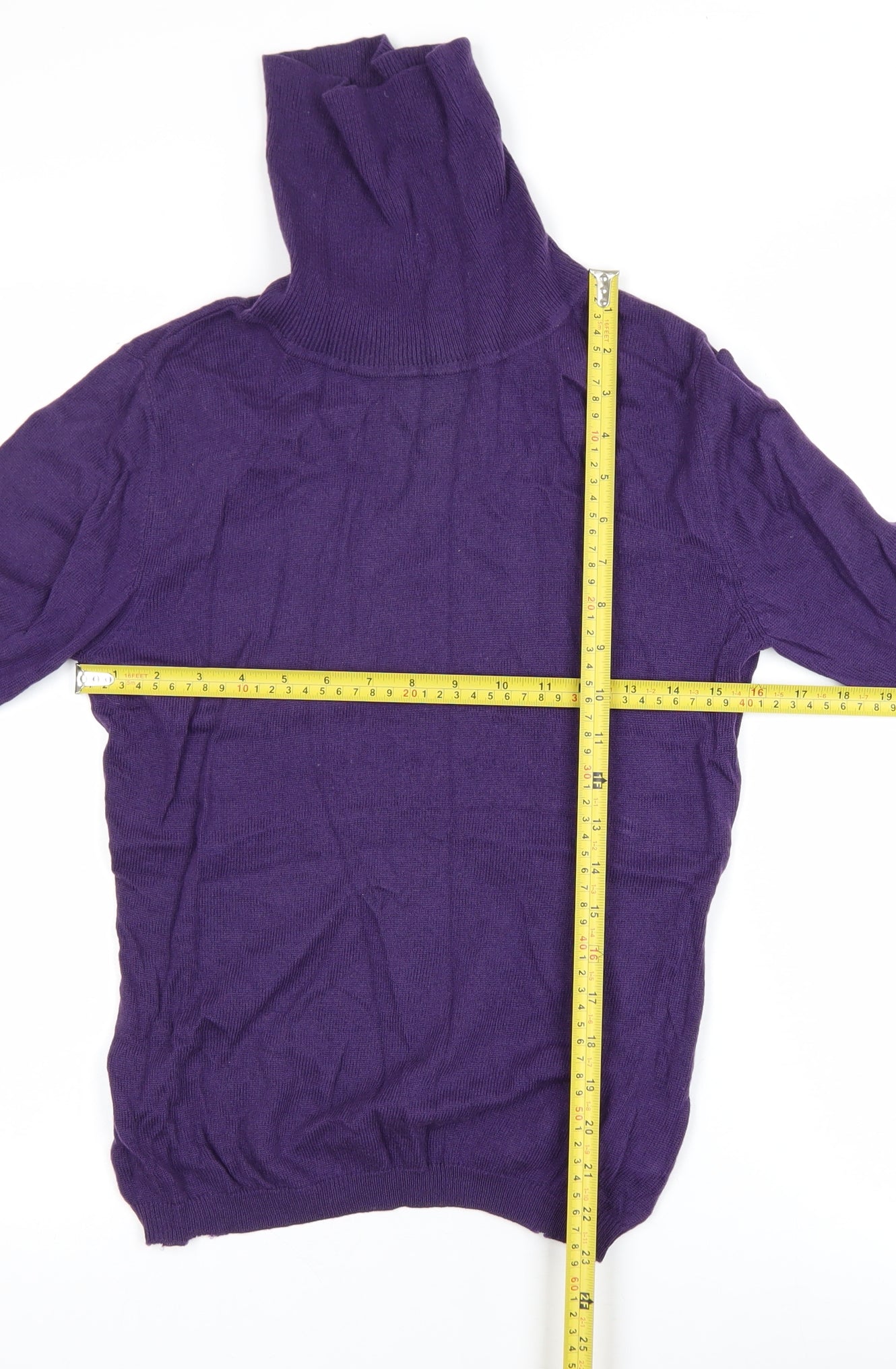 Womens UK Size S Woolovers Purple Pullover Jumper