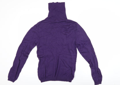Womens UK Size S Woolovers Purple Pullover Jumper