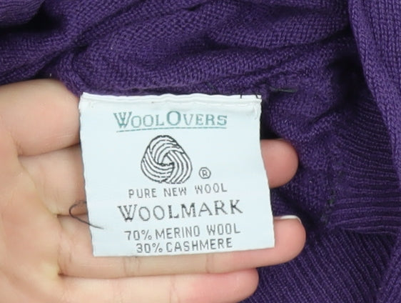 Womens UK Size S Woolovers Purple Pullover Jumper