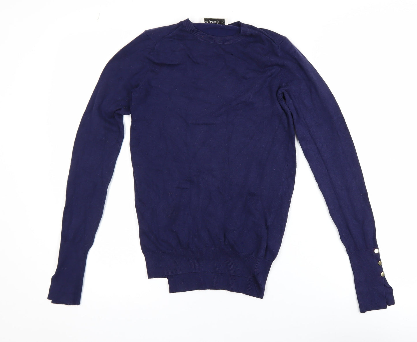 Womens UK Size 8 Zara Blue Pullover Jumper